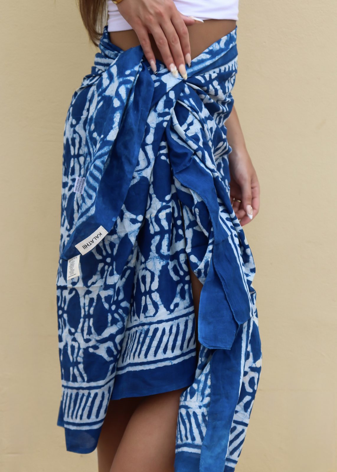 Deep Indigo Petal Scarf